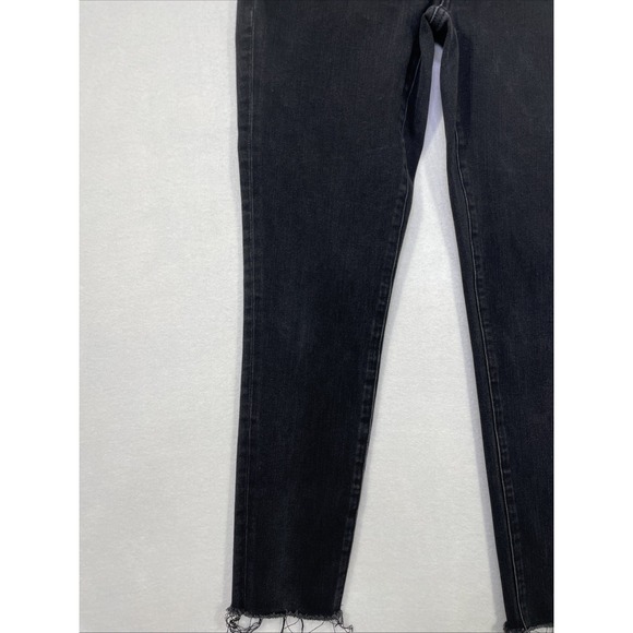 American Eagle Women Size 6 High Rise Dream Stretch Jegging Black Skinny (28x24) - Picture 4 of 10